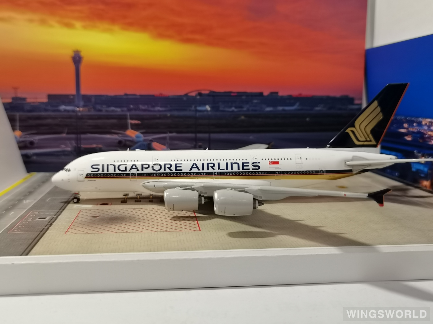 JC Wings 1:400 BBOX4005 Singapore Airlines 新加坡航空 Airbus A380-800 9V-SKA