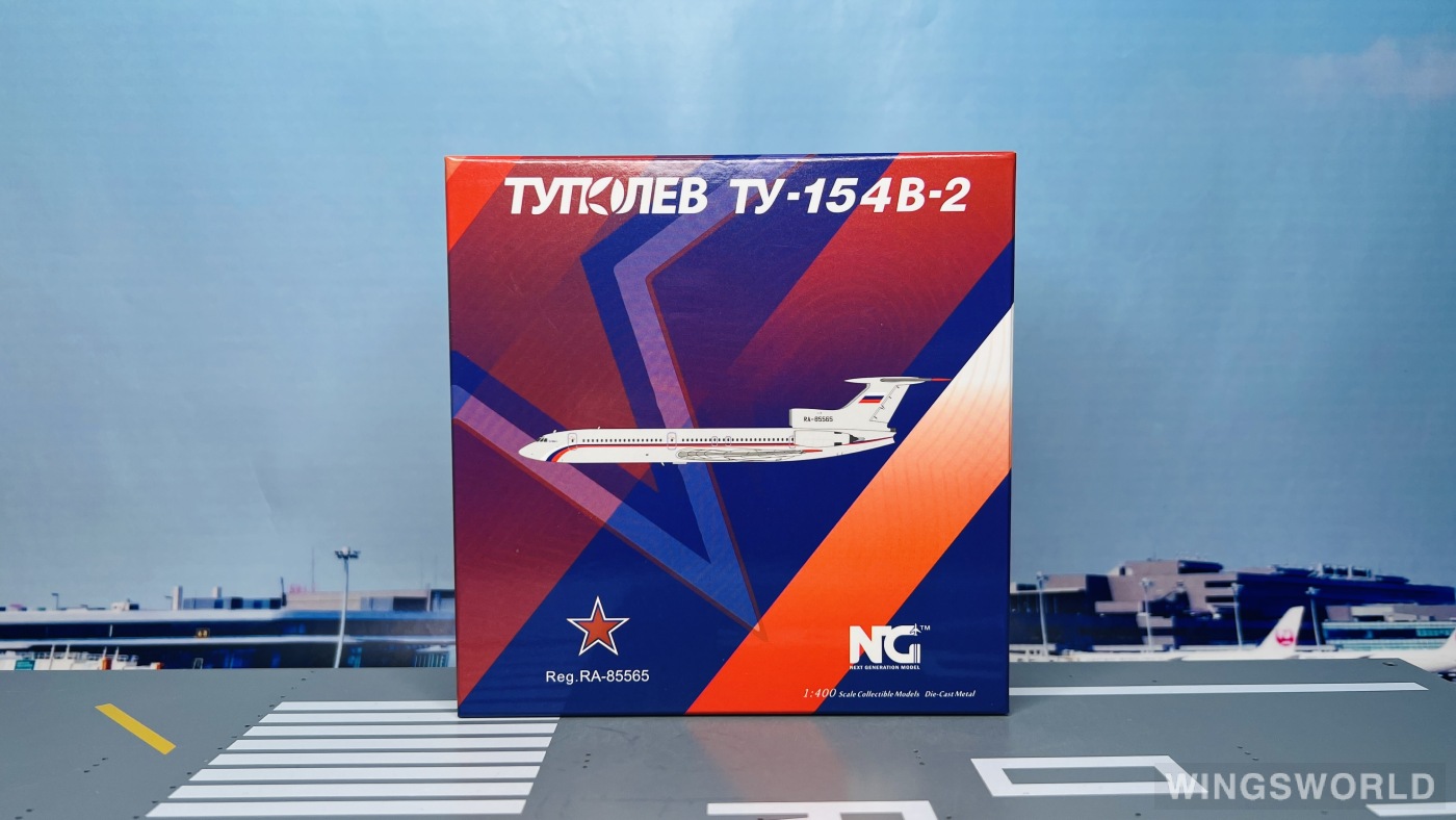 NGmodels 1:400 NG54009 Russian Air Force 俄罗斯空军 Tupolev Tu-154 RA-85565