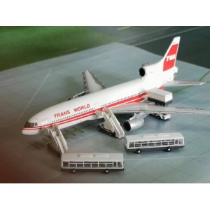TWA 环球航空 Lockheed L-1011 TriStar N11002  BBX41633 AeroClassics 1:400