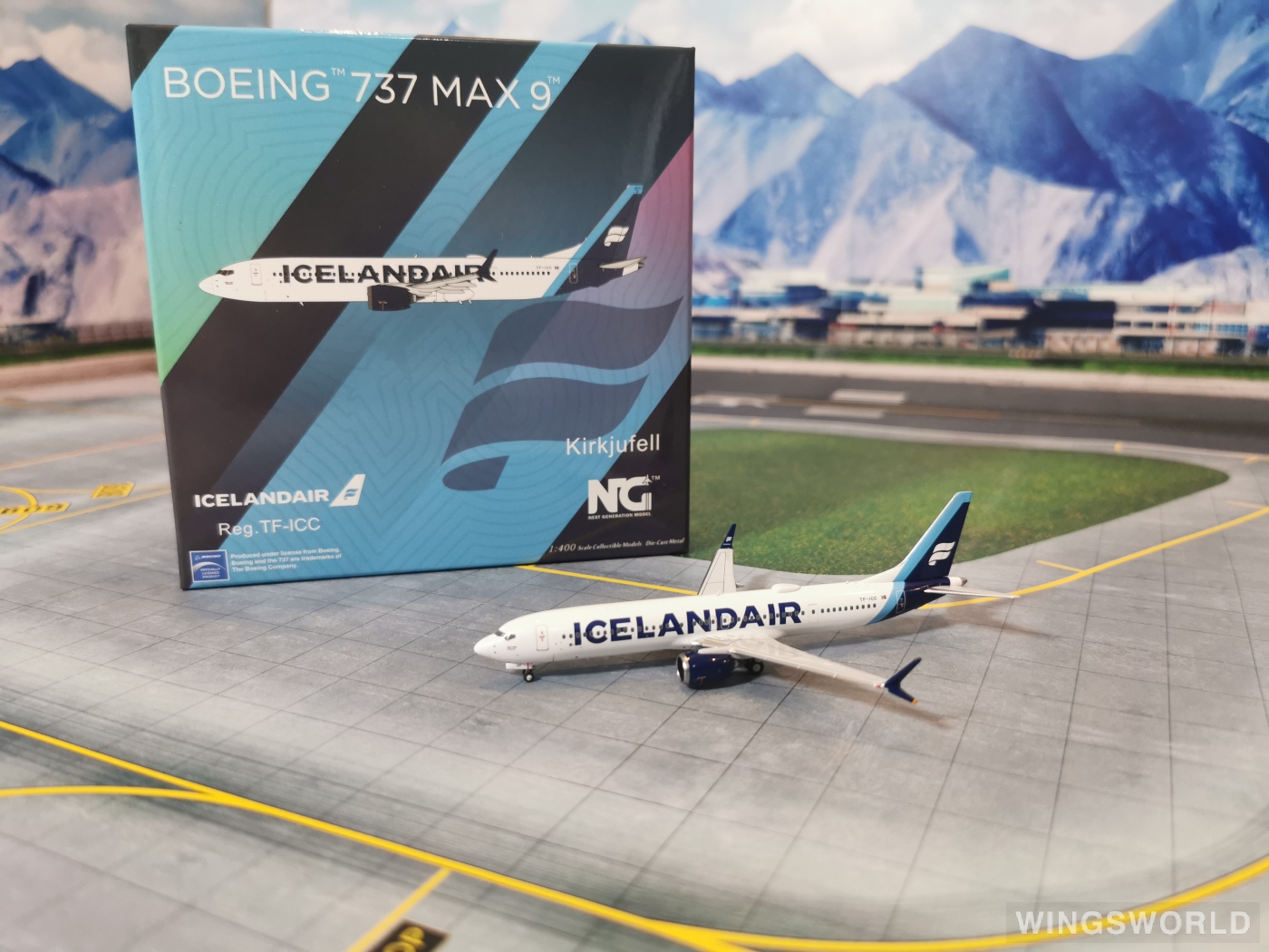 NGmodels 1:400 NG89007 Icelandair 冰岛航空 Boeing 737 MAX 9 TF-ICC