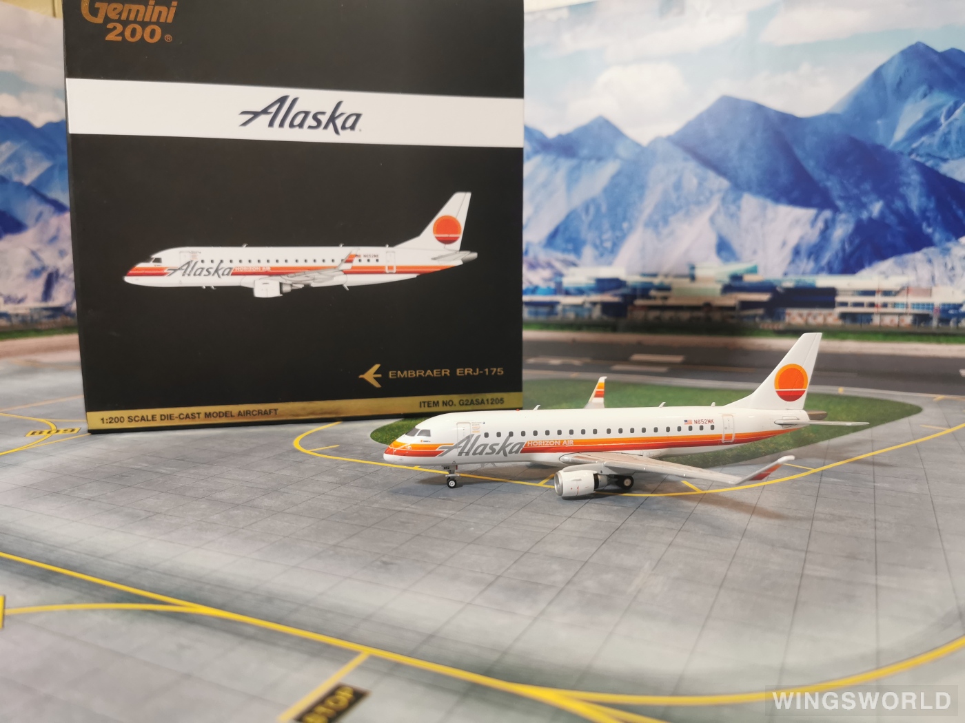 Geminijets 1:200 G2ASA1205 Alaska Airlines 阿拉斯加航空 Embraer ERJ-175 N652MK