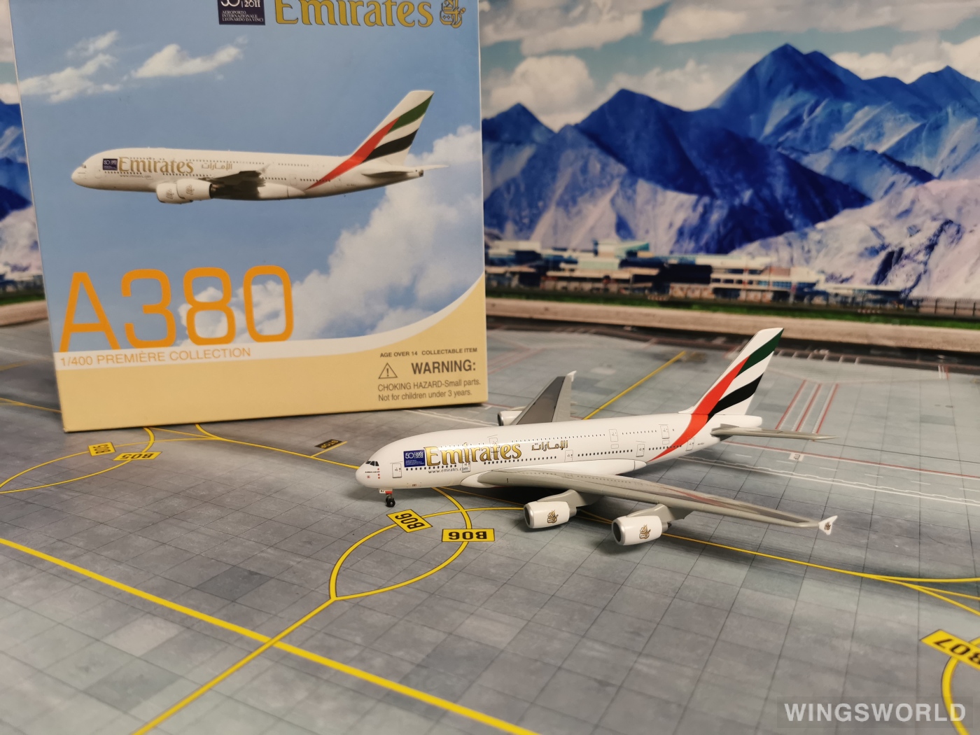 Dragon Models 1:400 56383 Emirates 阿联酋航空 Airbus A380-800 A6-EDJ