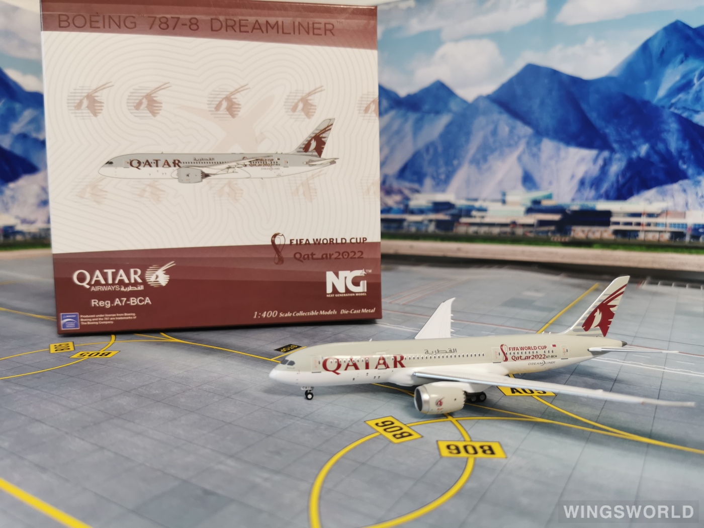 NGmodels 1:400 NG59009 Qatar 卡塔尔航空 Boeing 787-8 A7-BCA