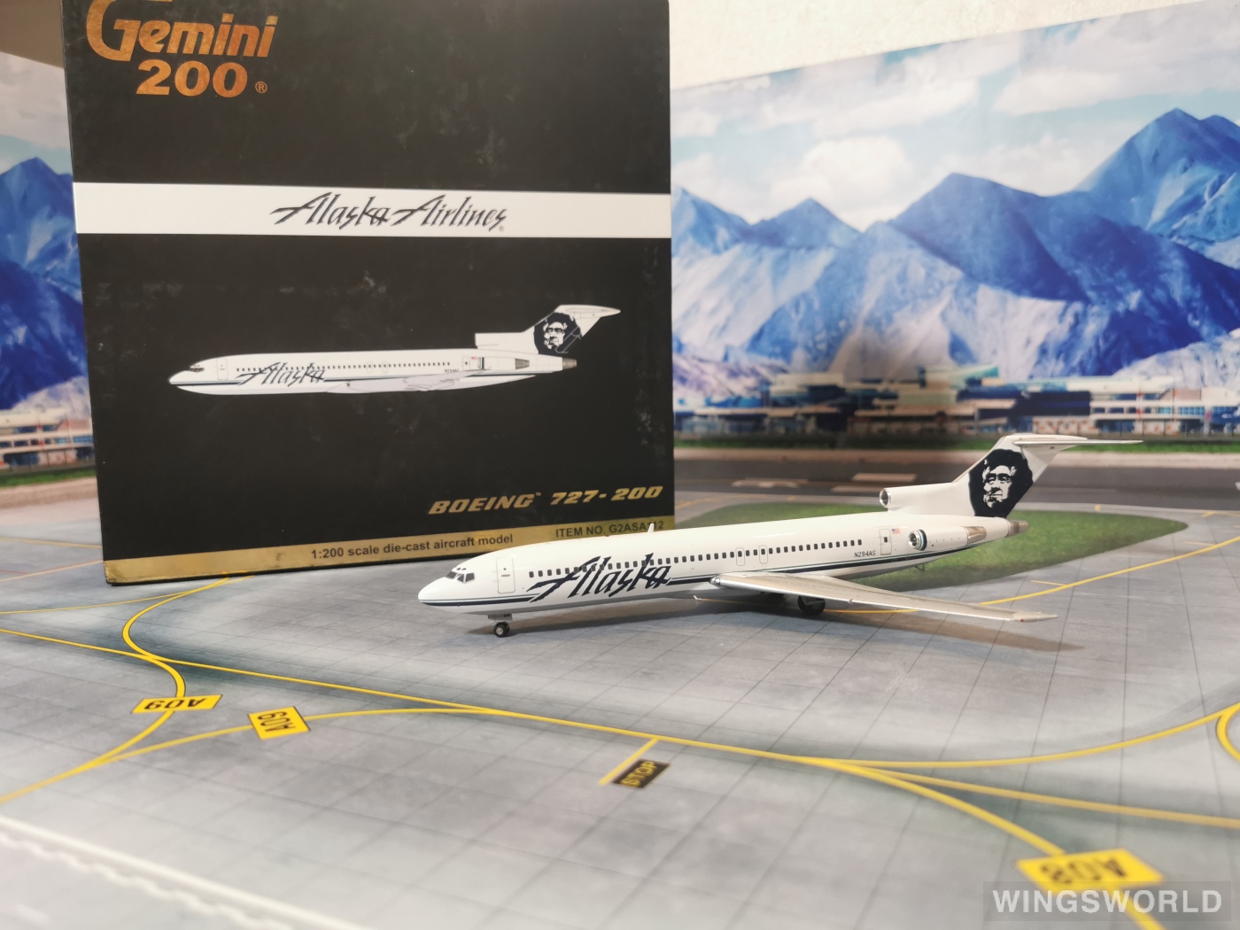 Geminijets 1:200 G2ASA112 Alaska Airlines 阿拉斯加航空 Boeing 727-200 N294AS