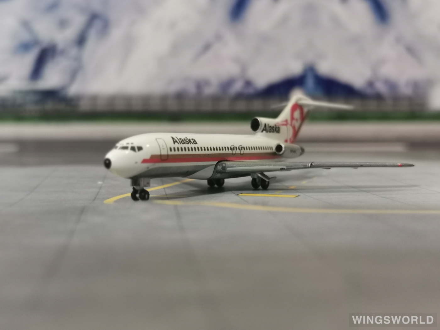 Geminijets 1:400 GJASA165 Alaska Airlines 阿拉斯加航空 Boeing 727-100 N314AS