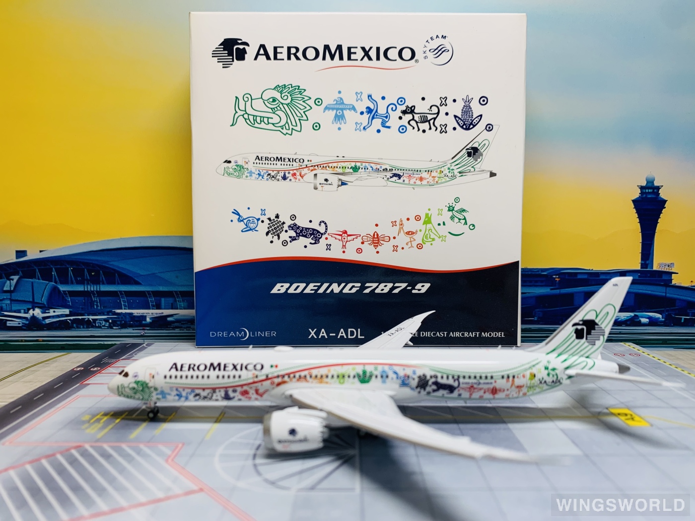 JC Wings 1:400 LH4019A Aeroméxico 墨西哥国际航空 Boeing 787-9 XA-ADL