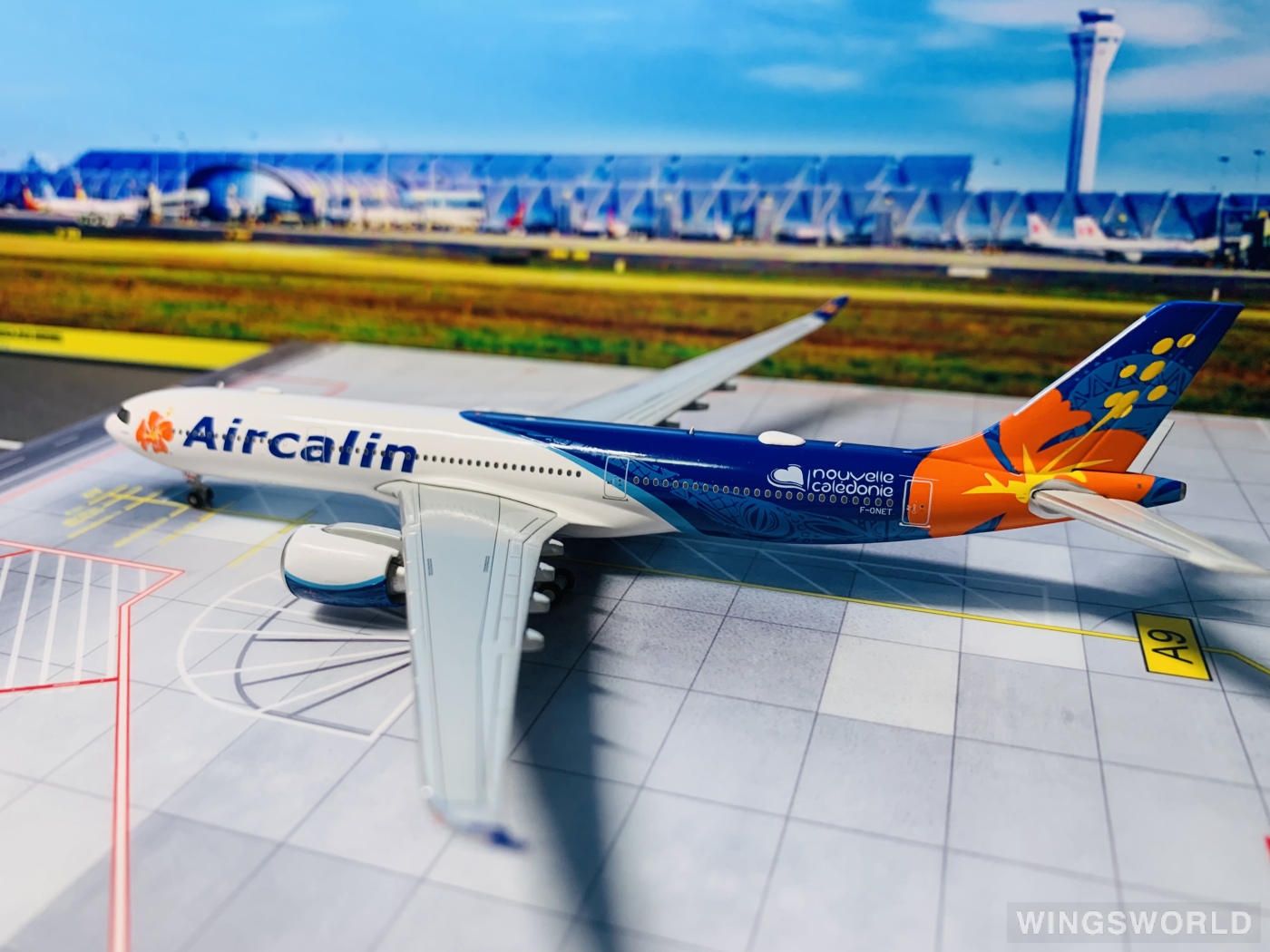 JC Wings 1:400 XX4221 AirCalin 喀里多尼亚航空 Airbus A330-900neo F-ONET