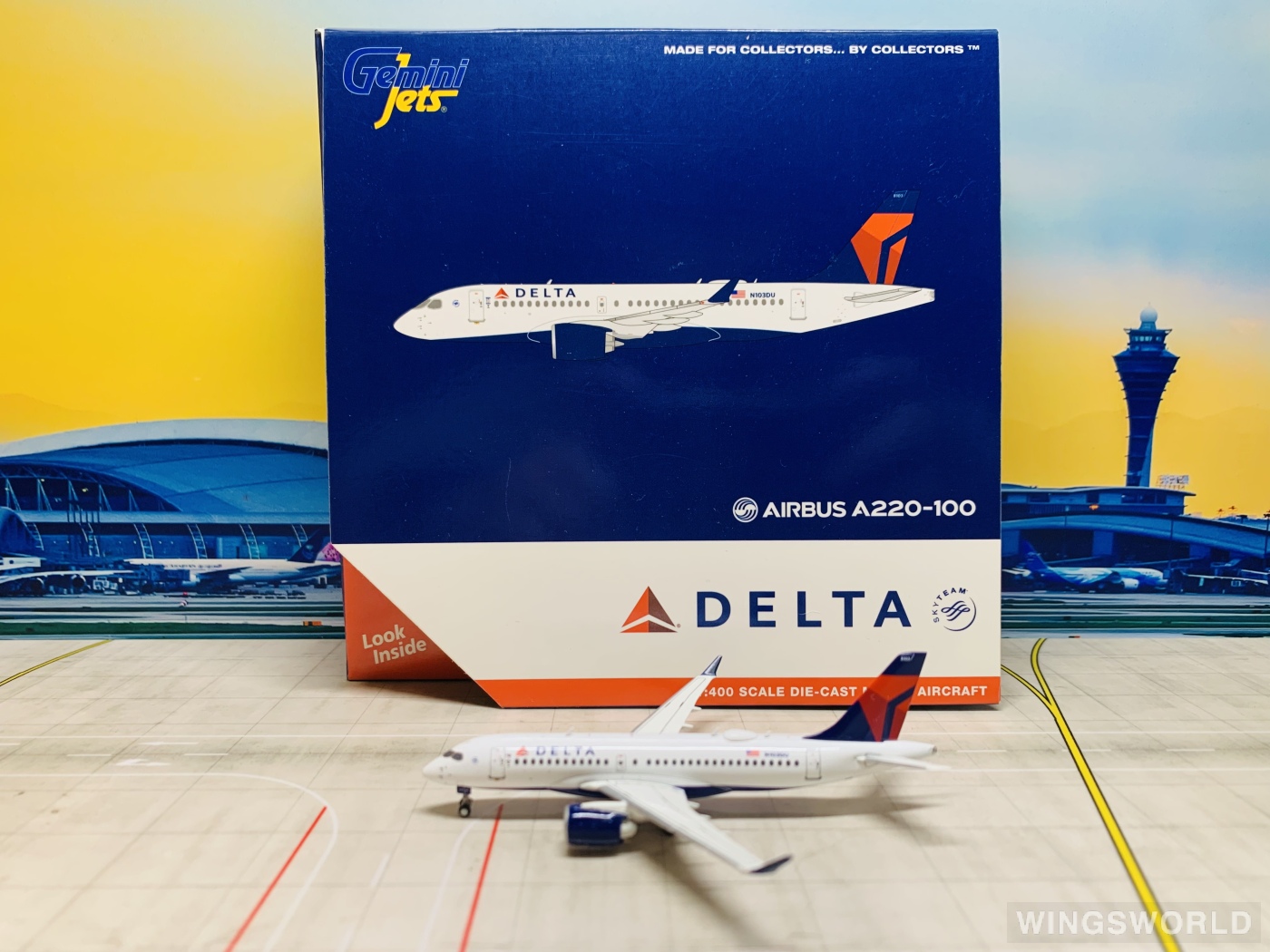 Geminijets 1:400 GJDAL2099 Delta Air Lines 达美航空 Airbus A220-100 N103DU