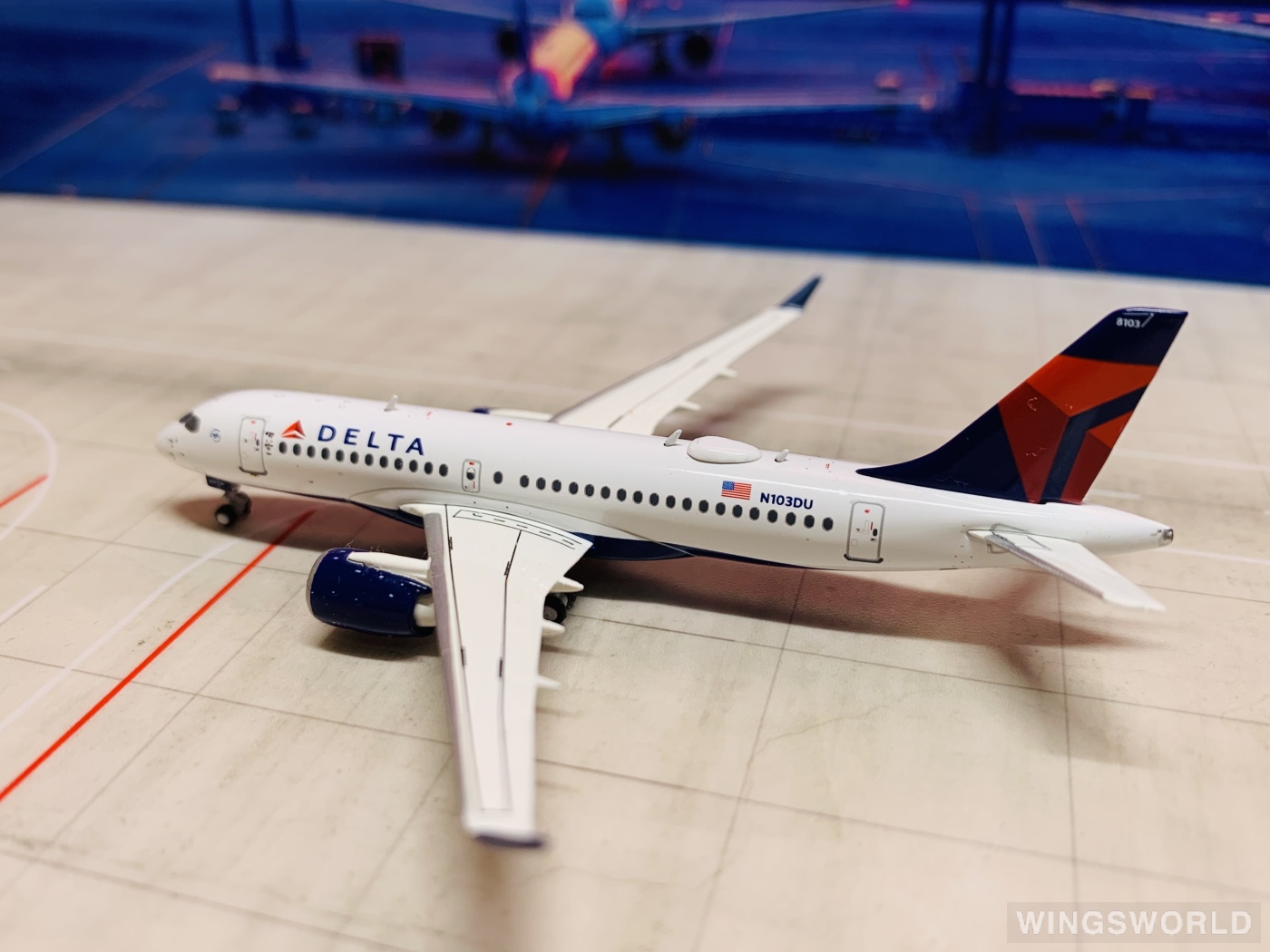 Geminijets 1:400 GJDAL2099 Delta Air Lines 达美航空 Airbus A220-100 N103DU