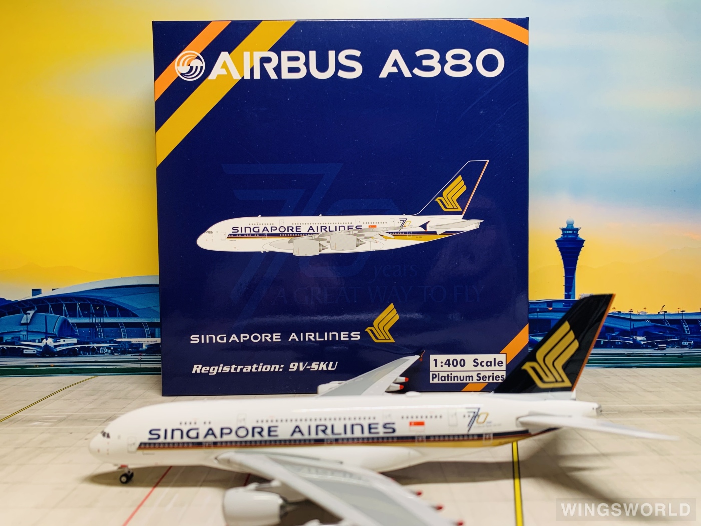 Phoenix 1:400 PH11407 Singapore Airlines 新加坡航空 Airbus A380-800 9V-SKU