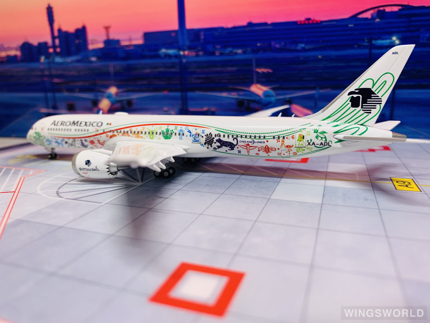 JC Wings 1:400 LH4019A Aeroméxico 墨西哥国际航空 Boeing 787-9 XA-ADL