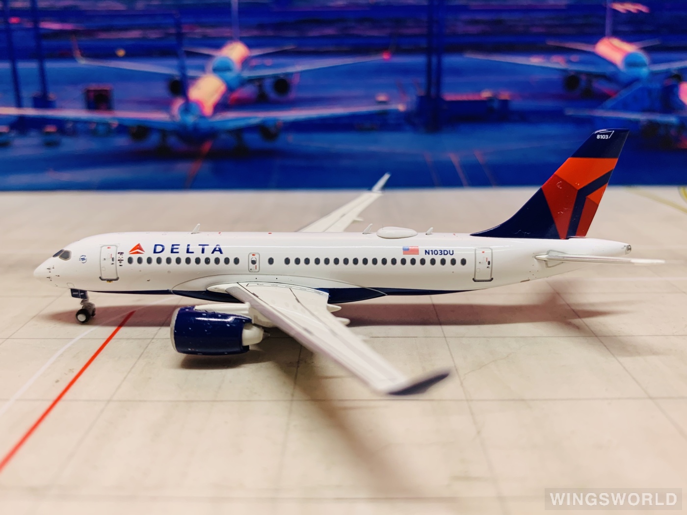Geminijets 1:400 GJDAL2099 Delta Air Lines 达美航空 Airbus A220-100 N103DU