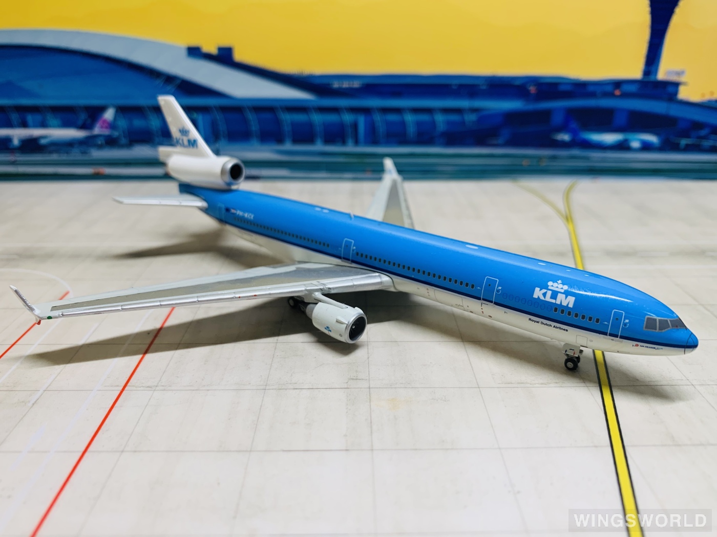 JC Wings 1:400 XX4611 KLM 荷兰皇家航空 McDonnell Douglas MD-11 PH-KCE