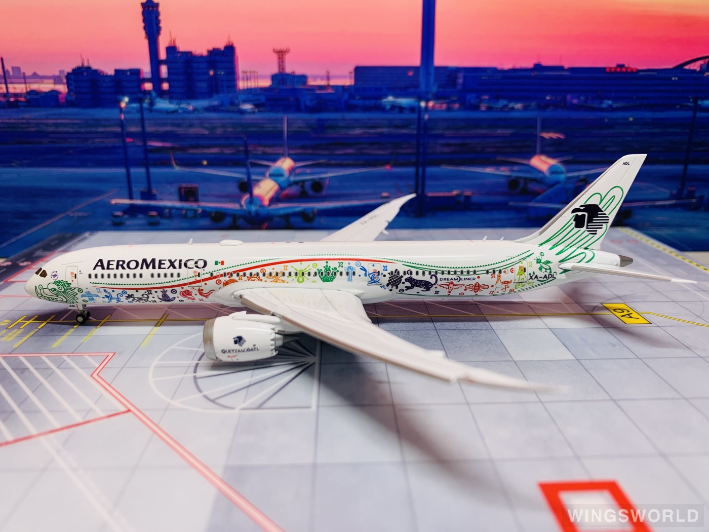 JC Wings 1:400 LH4019A Aeroméxico 墨西哥国际航空 Boeing 787-9 XA-ADL