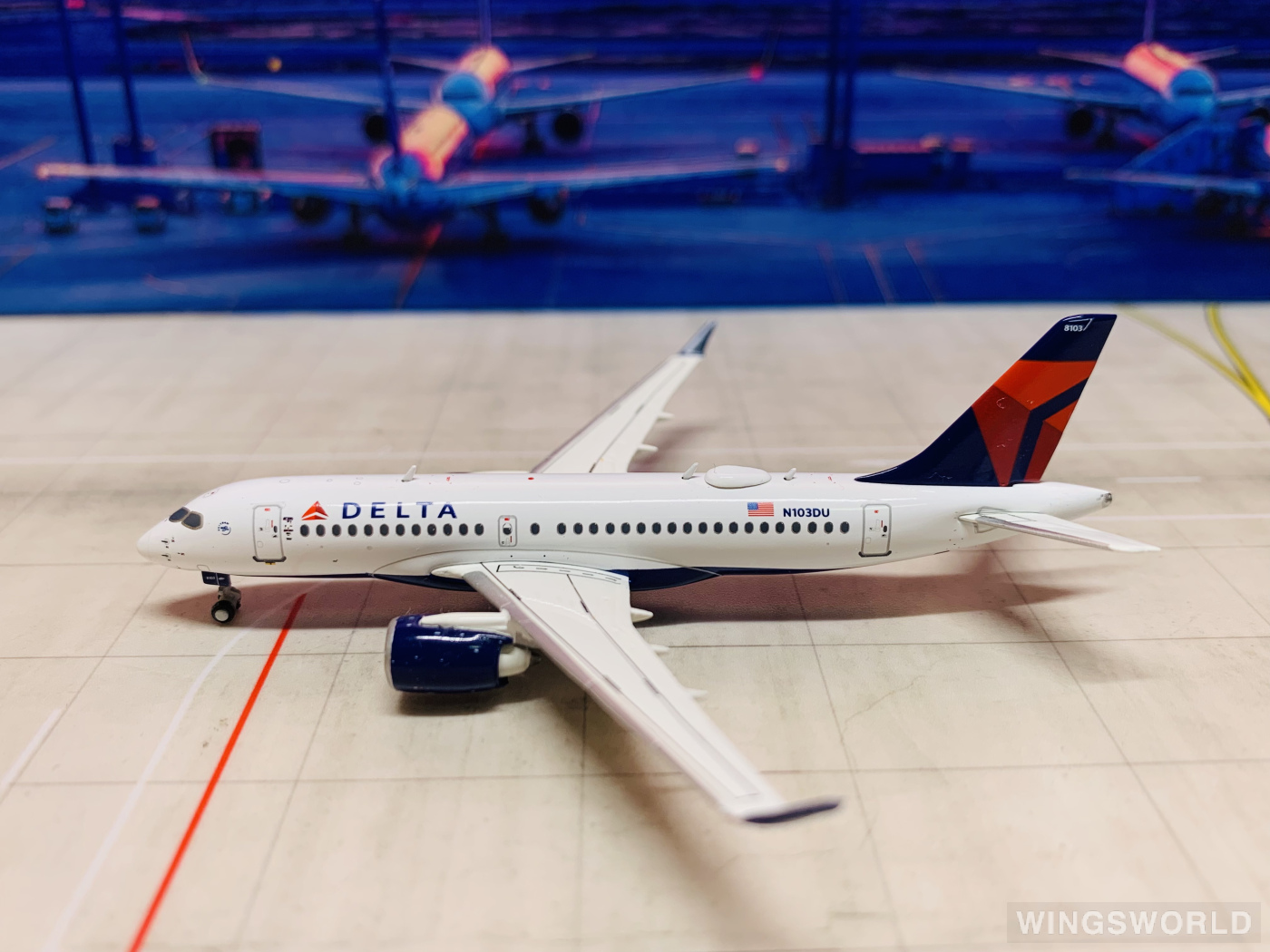 Geminijets 1:400 GJDAL2099 Delta Air Lines 达美航空 Airbus A220-100 N103DU