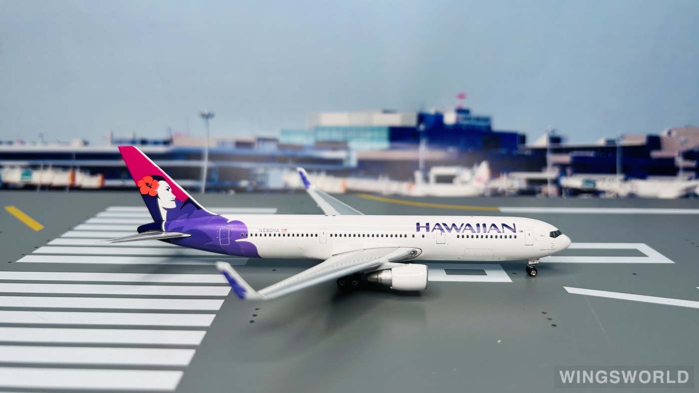 Geminijets 1:400 GJHAL1030 Hawaiian Airlines 夏威夷航空 Boeing 767-300 N580HA