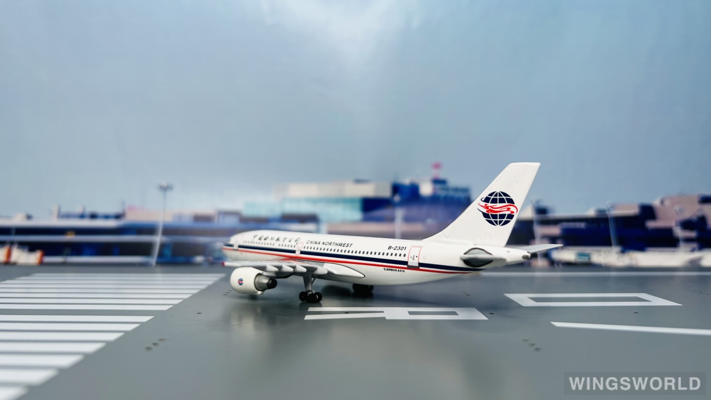 AeroClassics 1:400 AC4B2301 China Northwest Airlines 中国西北航空 Airbus A310-200 B-2301