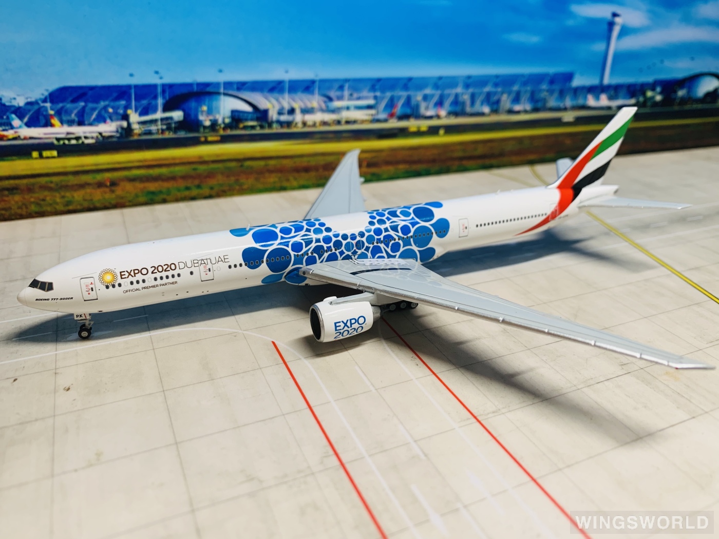 Geminijets 1:400 GJUAE1834 Emirates 阿联酋航空 Boeing 777-300ER A6-EPK