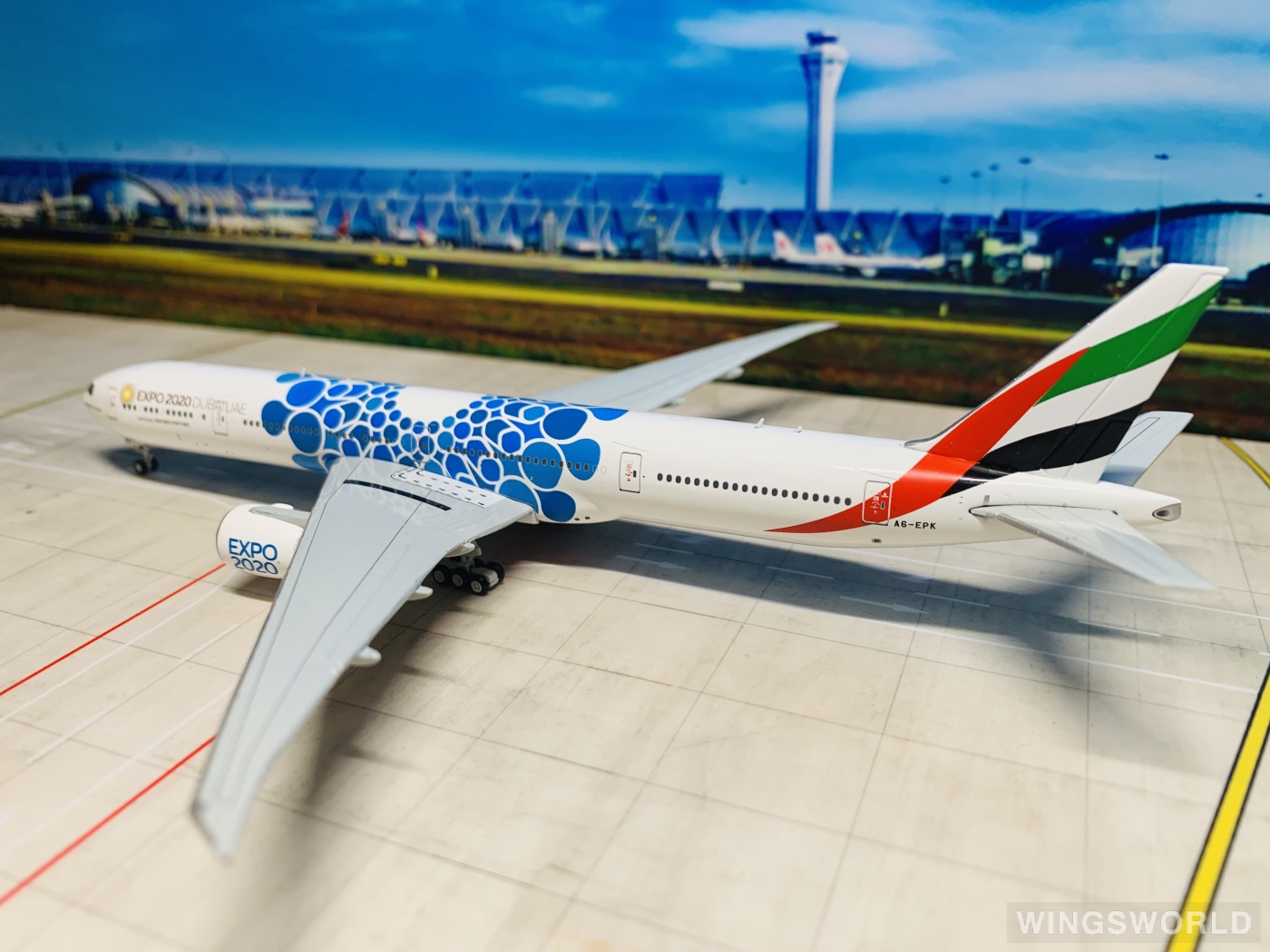 Geminijets 1:400 GJUAE1834 Emirates 阿联酋航空 Boeing 777-300ER A6-EPK