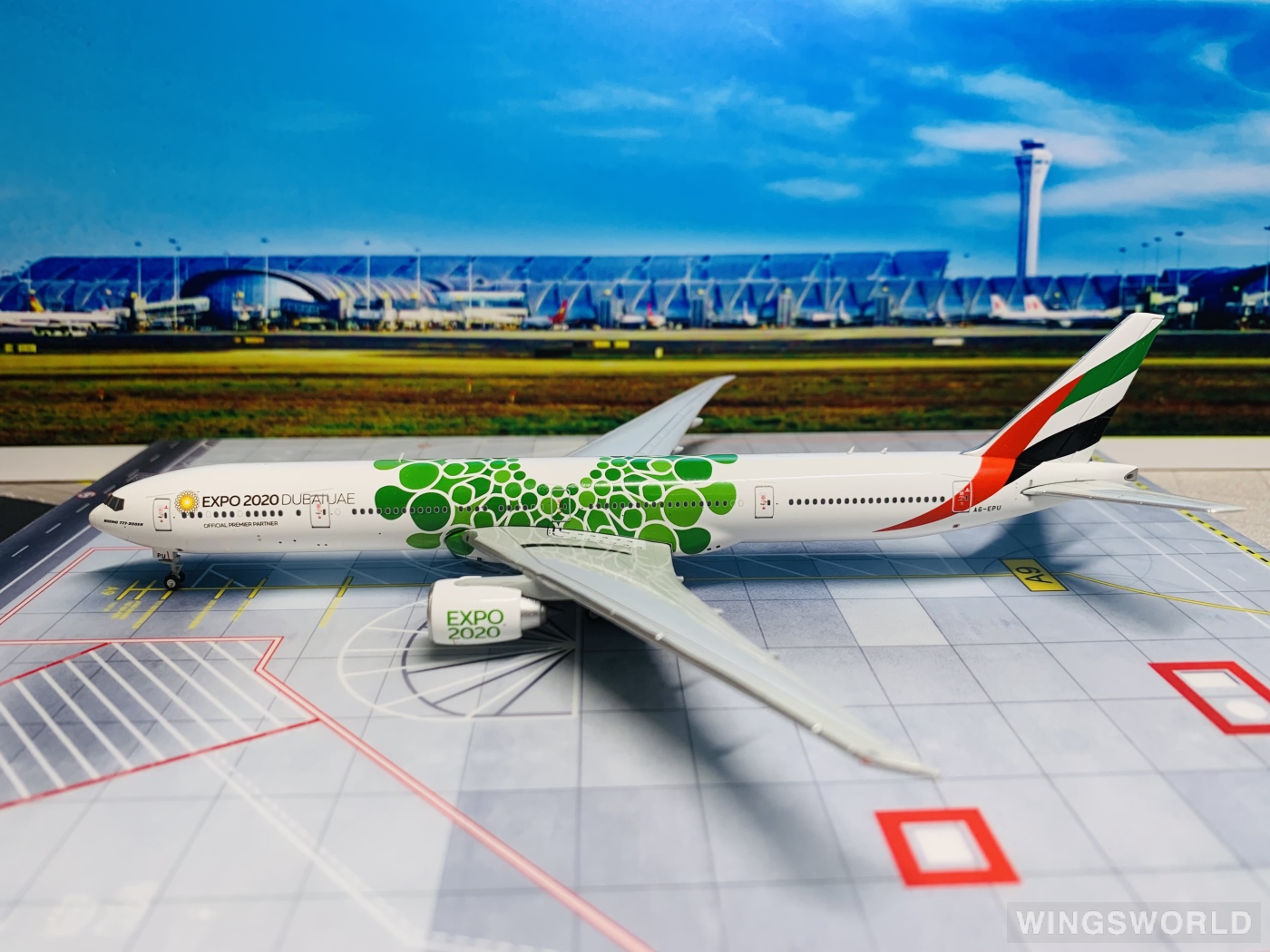Geminijets 1:400 GJUAE1817 Emirates 阿联酋航空 Boeing 777-300ER A6-EPU