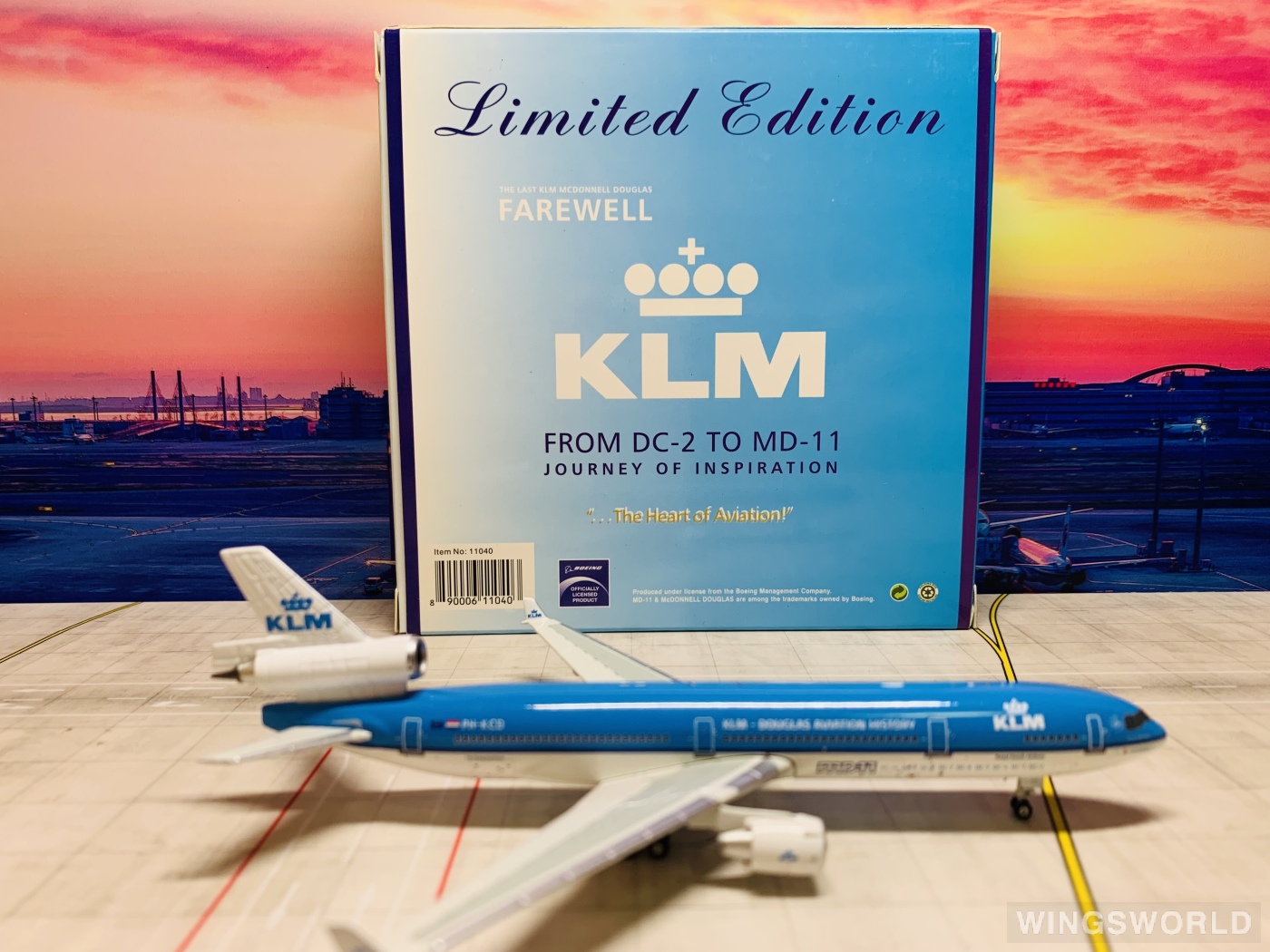 Phoenix 1:400 PH11040 KLM 荷兰皇家航空 McDonnell Douglas MD-11 PH-KCD