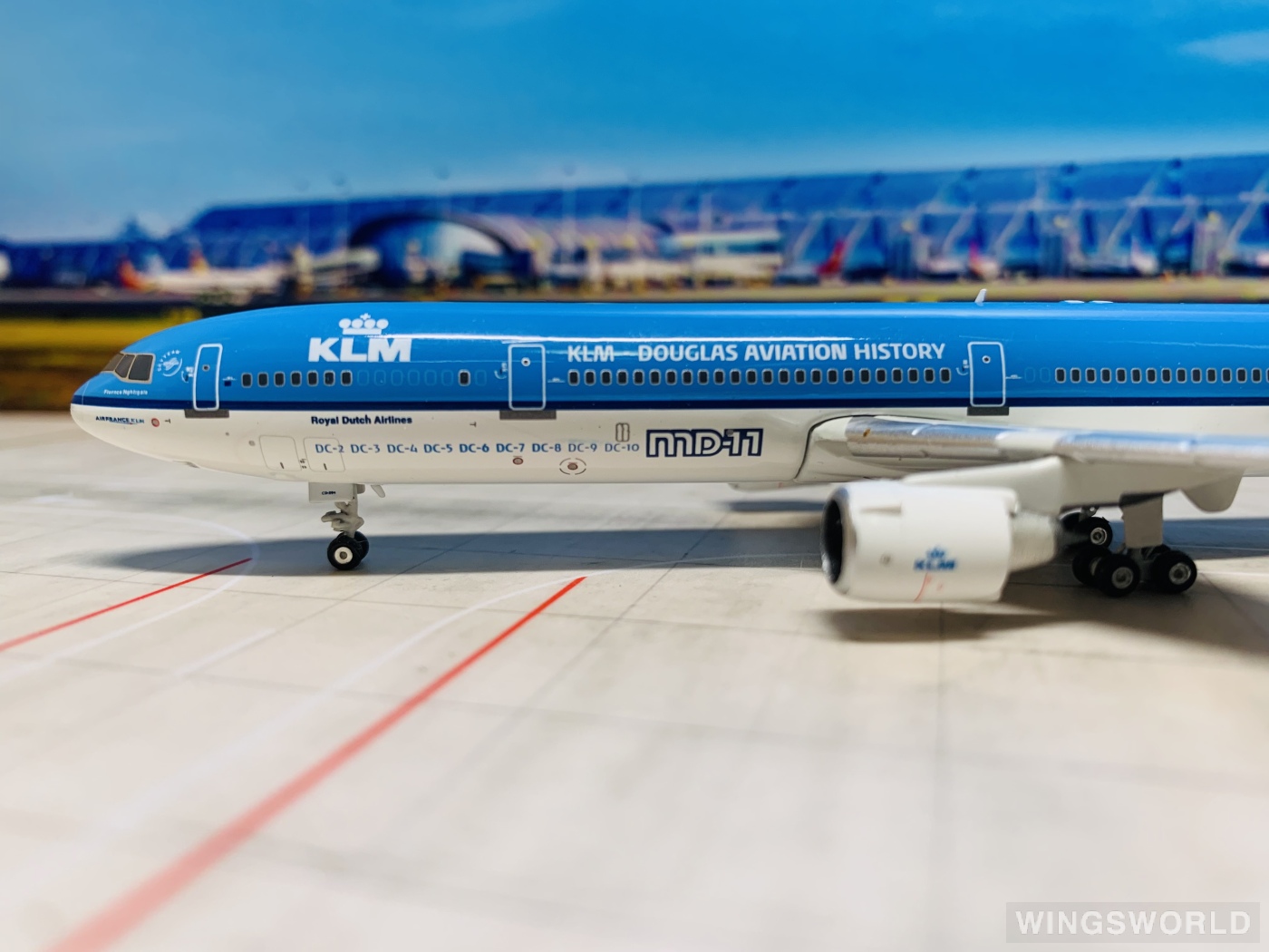 Phoenix 1:400 PH11040 KLM 荷兰皇家航空 McDonnell Douglas MD-11 PH-KCD