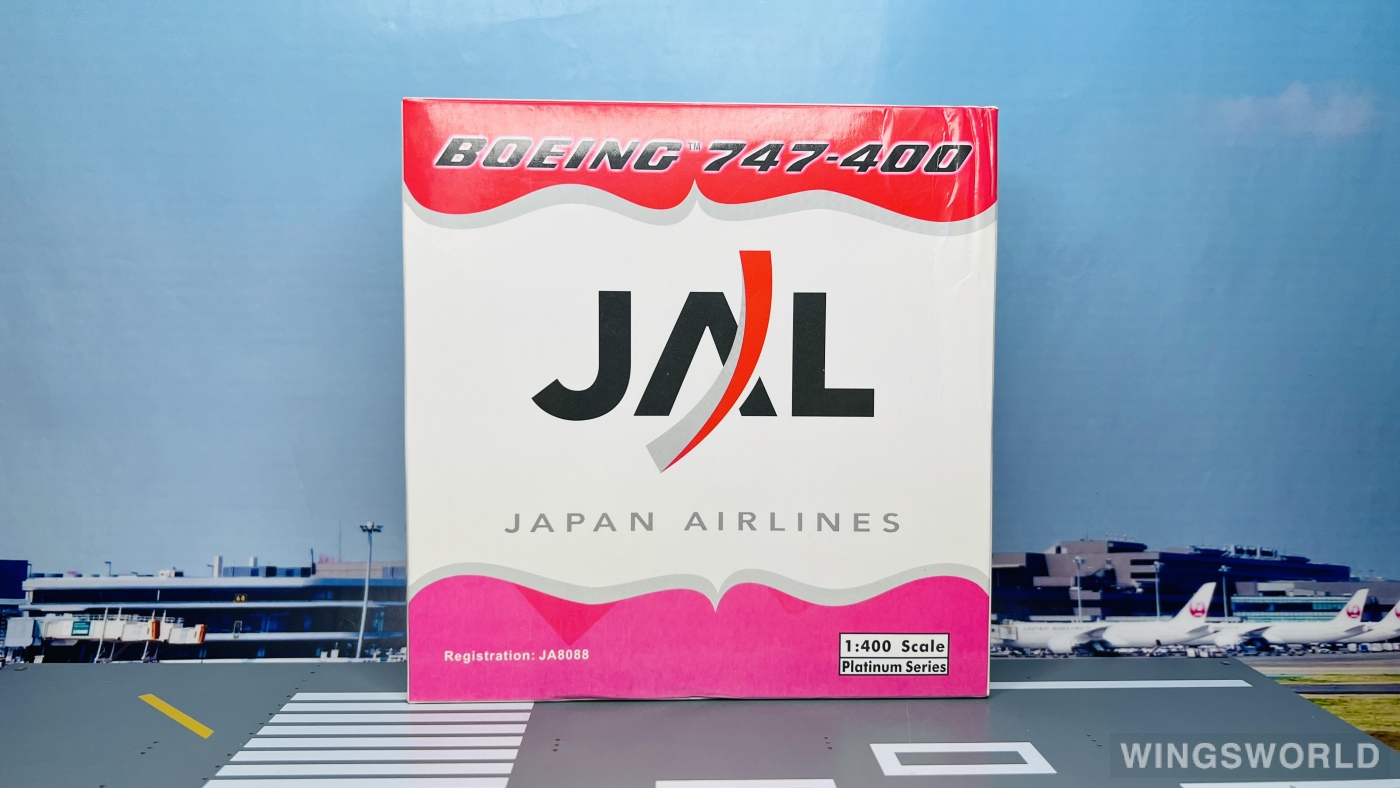 Phoenix 1:400 PH10345B Japan Airlines 日本航空 Boeing 747-400 JA8088