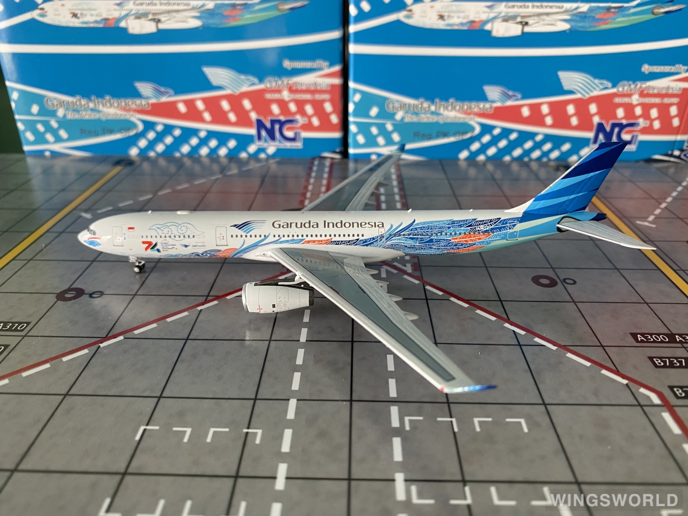 NGmodels 1:400 NG62053 Garuda Indonesia 印度尼西亚鹰航 Airbus A330-300 PK-GPZ