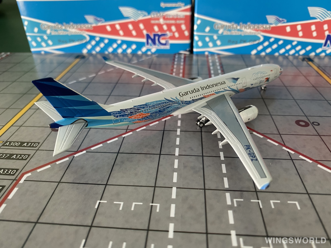 NGmodels 1:400 NG62053 Garuda Indonesia 印度尼西亚鹰航 Airbus A330-300 PK-GPZ