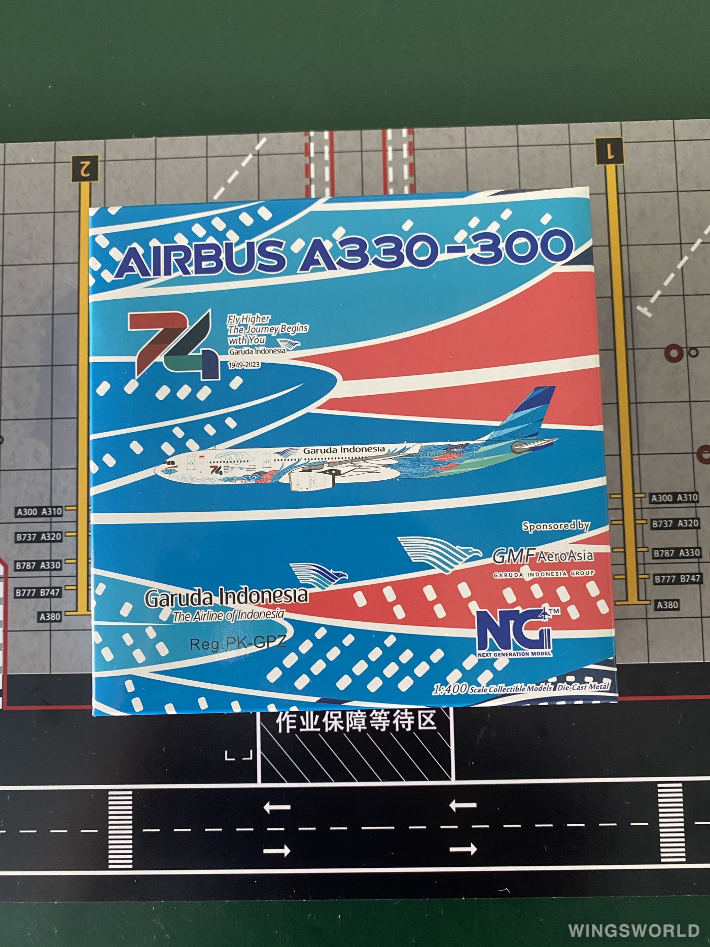 NGmodels 1:400 NG62053 Garuda Indonesia 印度尼西亚鹰航 Airbus A330-300 PK-GPZ