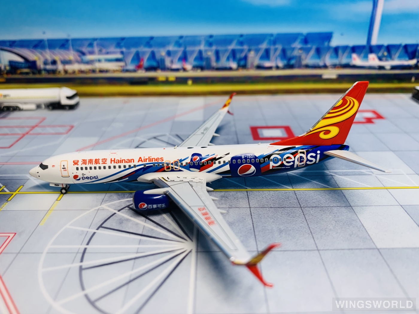 NGmodels 1:400 NG58178 Hainan Airlines 海南航空 Boeing 737-800 B-1501