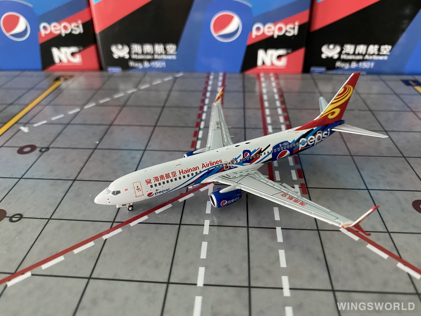 NGmodels 1:400 NG58178 Hainan Airlines 海南航空 Boeing 737-800 B-1501