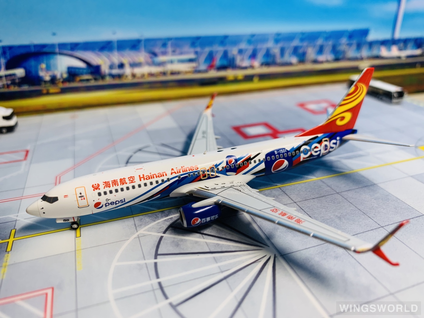 NGmodels 1:400 NG58178 Hainan Airlines 海南航空 Boeing 737-800 B-1501