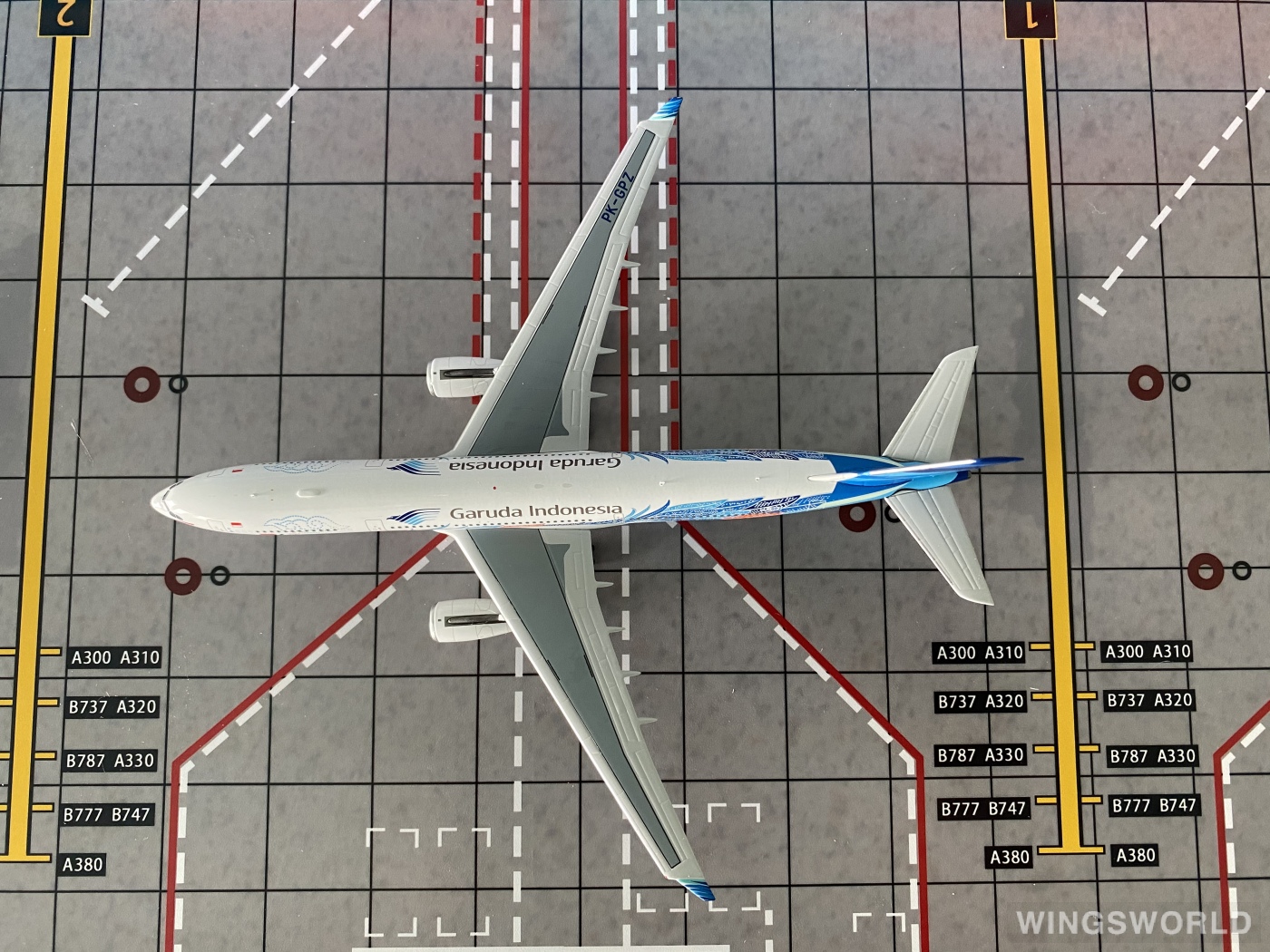 NGmodels 1:400 NG62053 Garuda Indonesia 印度尼西亚鹰航 Airbus A330-300 PK-GPZ