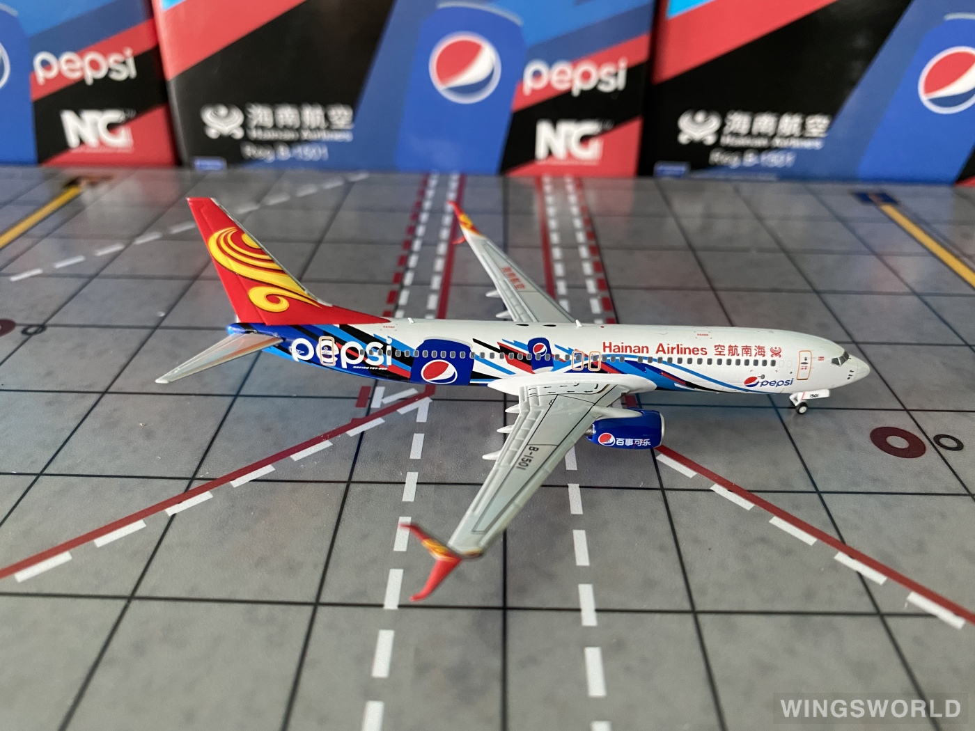 NGmodels 1:400 NG58178 Hainan Airlines 海南航空 Boeing 737-800 B-1501