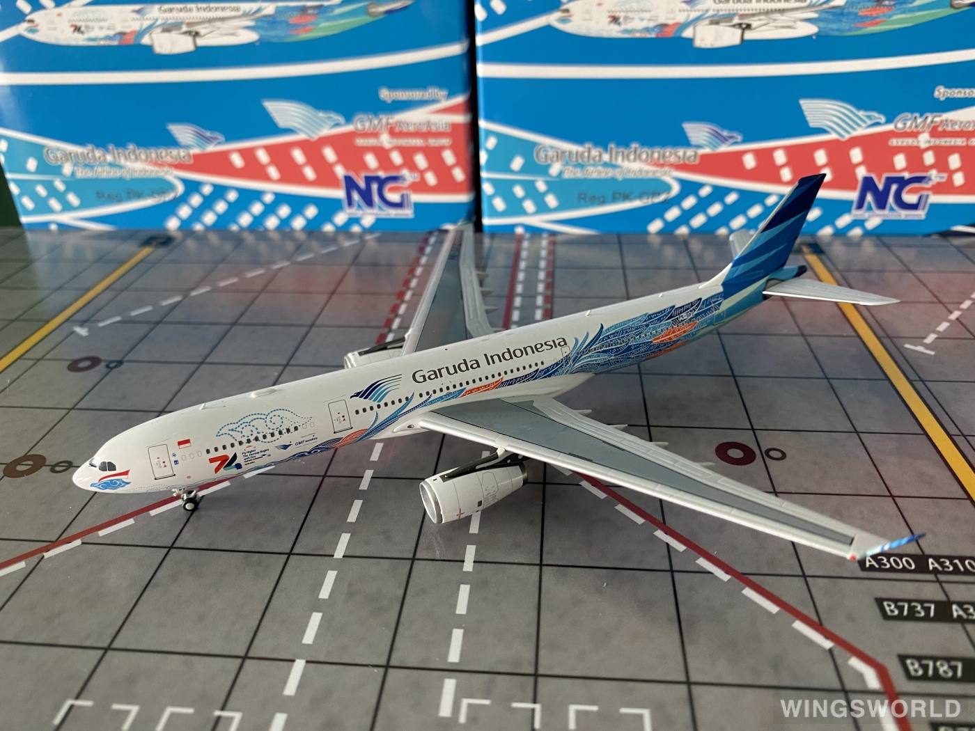 NGmodels 1:400 NG62053 Garuda Indonesia 印度尼西亚鹰航 Airbus A330-300 PK-GPZ