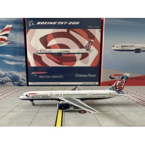 British Airways 英国航空 Boeing 757-200 G-BIKB 切尔西玫瑰 NG53043 NGmodels 1:400