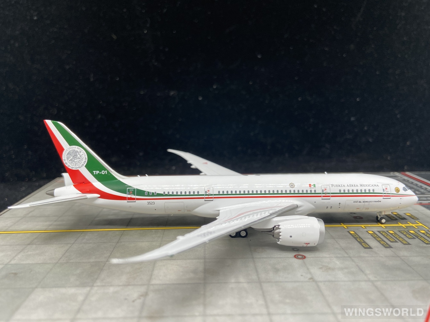 NGmodels 1:400 NG59022 Mexican Air Force 墨西哥空军 Boeing 787-8 TP-01