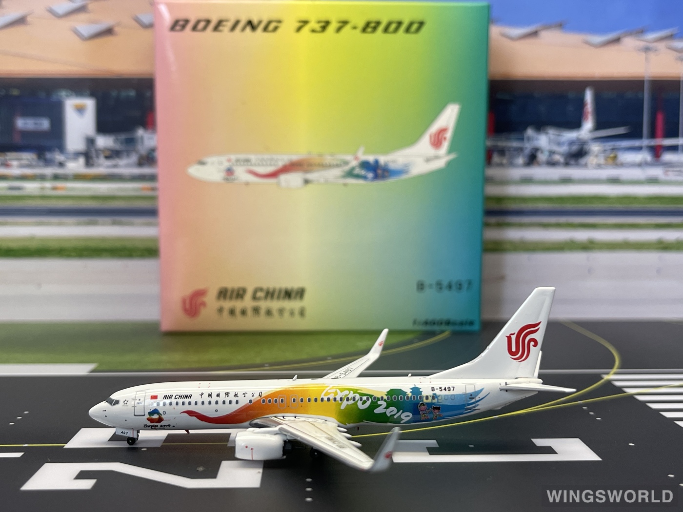 Pandamodel 1:400 PM-B-5497 Air China 中国国际航空 Boeing 737-800 B-5497