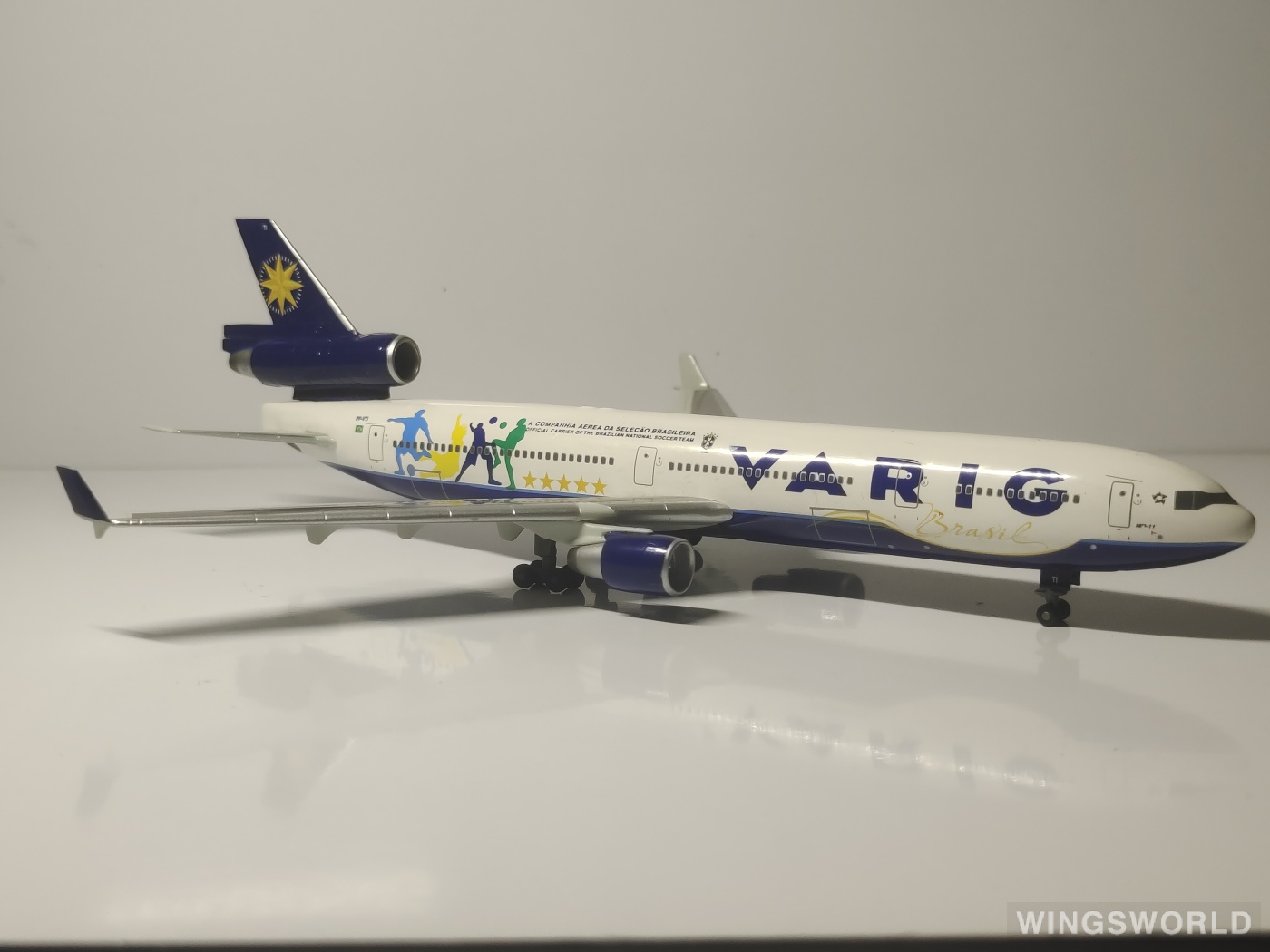 Dragon Models 1:400 55965 VARIG 里约格朗德航空 McDonnell Douglas MD-11 PP-VTI