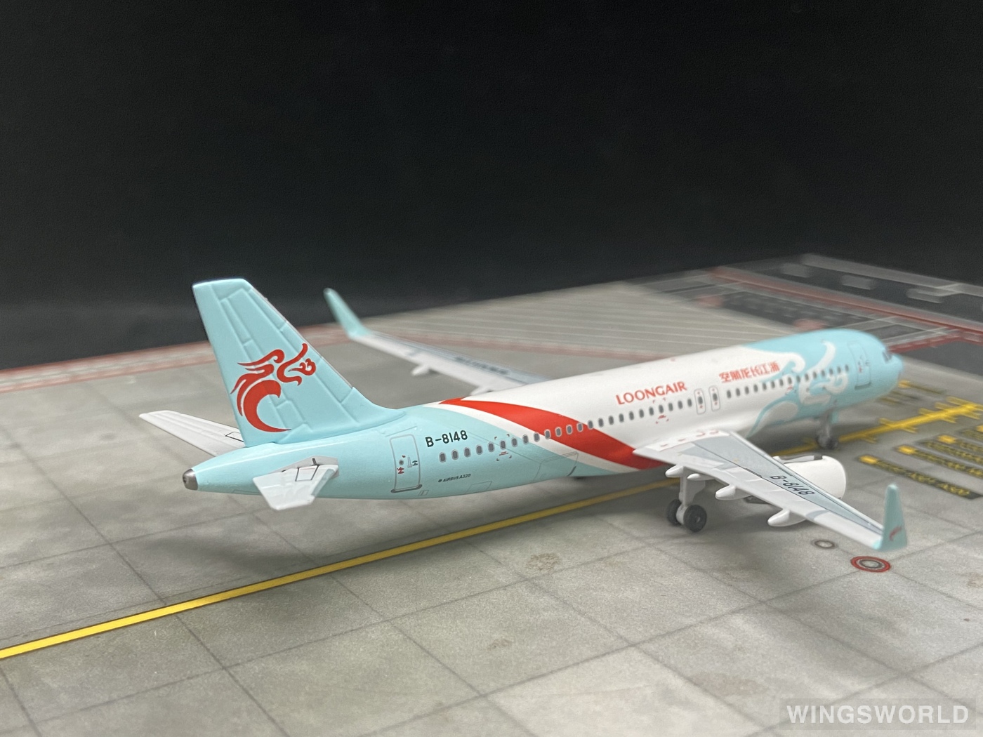 Pandamodel 1:400 PMB8148 Loong Air 浙江长龙航空 Airbus A320 B-8148