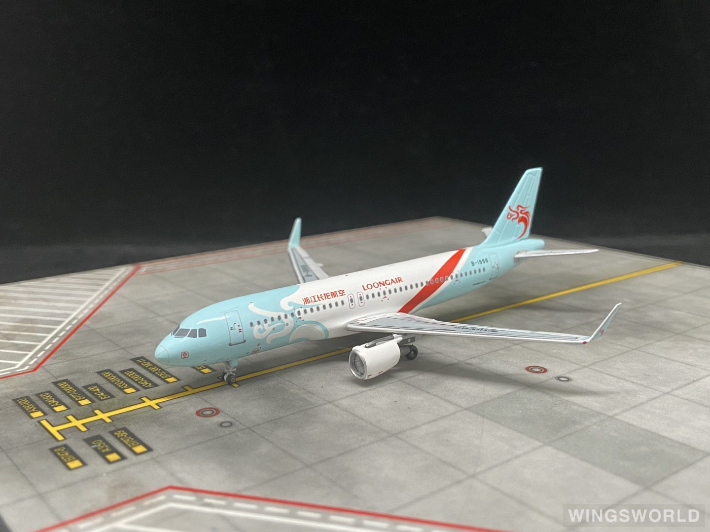 Pandamodel 1:400 PMB1866 Loong Air 浙江长龙航空 Airbus A320 B-1866