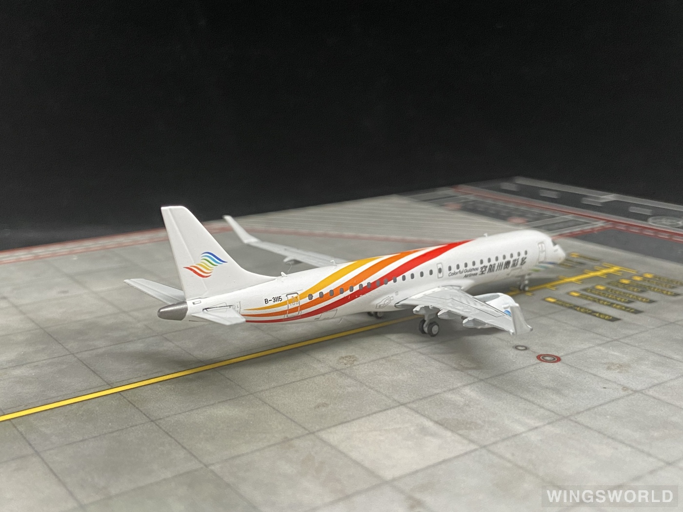 JC Wings 1:400 XX4675 Colorful Guizhou Airlines 多彩贵州航空 Embraer ERJ-190 B-3115