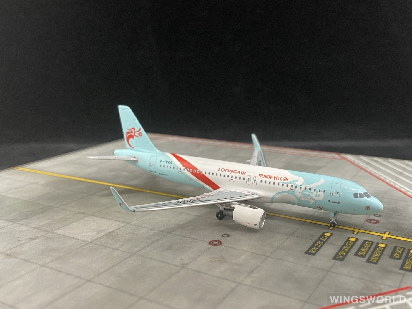 Pandamodel 1:400 PMB1866 Loong Air 浙江长龙航空 Airbus A320 B-1866