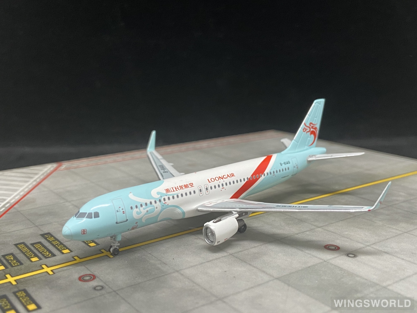 Pandamodel 1:400 PMB8148 Loong Air 浙江长龙航空 Airbus A320 B-8148