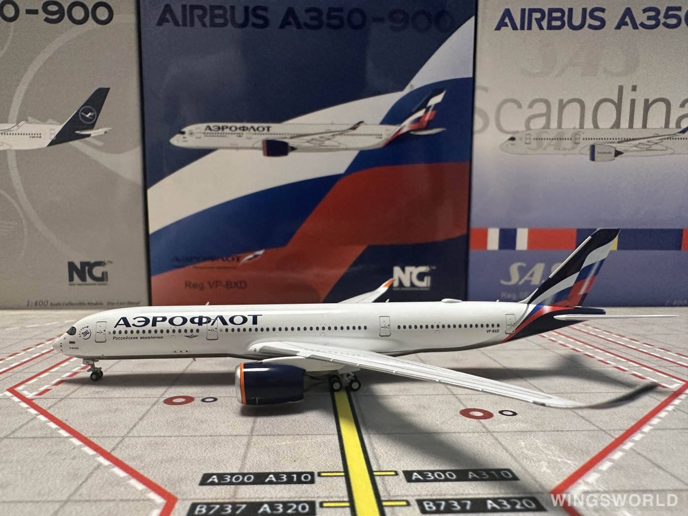 NGmodels 1:400 NG39013 Aeroflot 俄罗斯航空 Airbus A350-900 VP-BXD