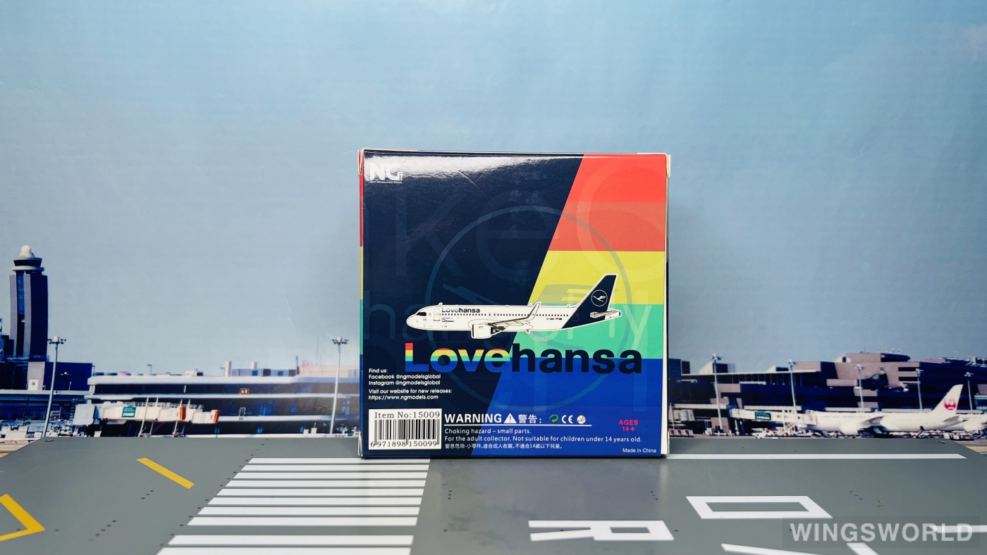 NGmodels 1:400 NG15009 Lufthansa 汉莎航空 Airbus A320neo D-AINY