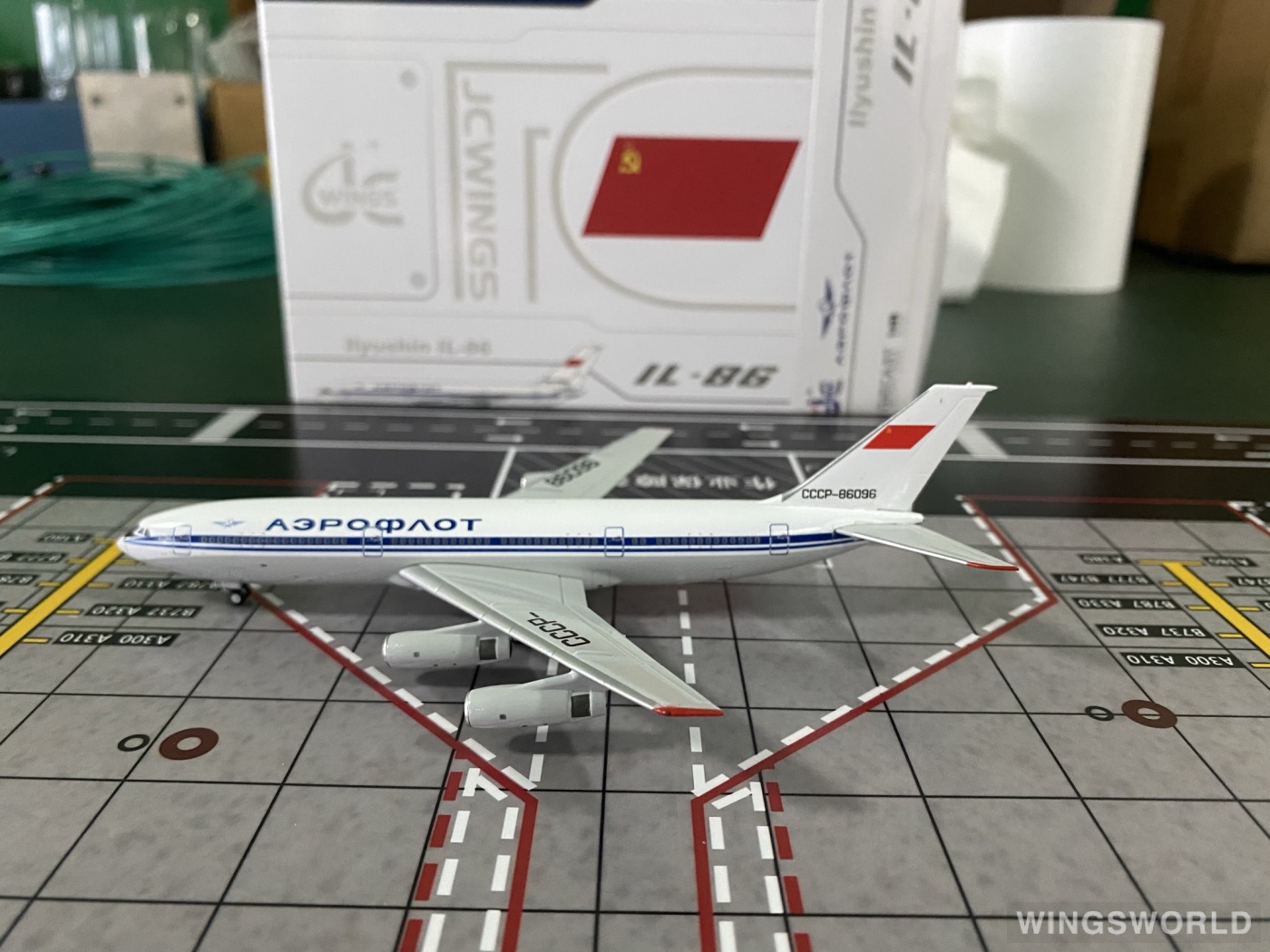 JC Wings 1:400 XX40089 Aeroflot 俄罗斯航空 Ilyushin Il-86 CCCP-86096