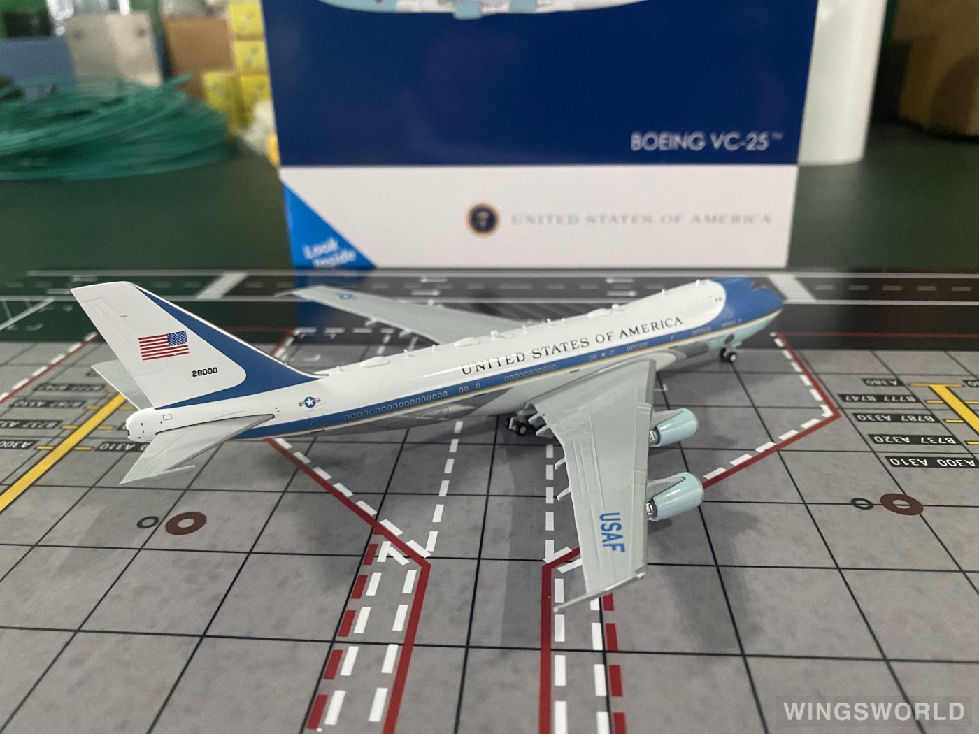 Geminijets 1:400 GJAFO2173 USAF 美国空军 Boeing 747-200 28000