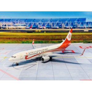 Fuzhou Airlines 福州航空 Boeing 737-800 B-1906 2015年12月10日福州机场FU6577航班跑道灭火乌龙事件事故机；PM代工. SKY-019 Skywings 1:400